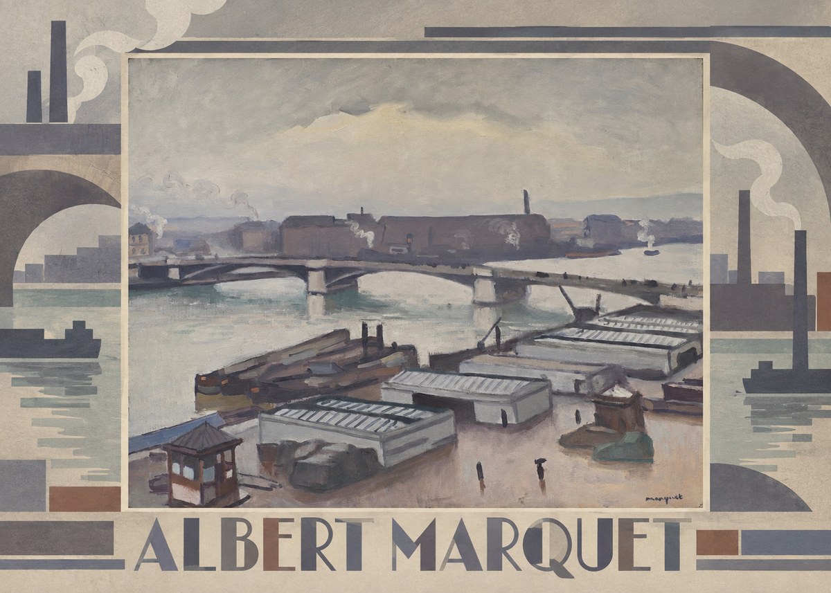 Albert Marquet River Scene, Paris No6 - Póster