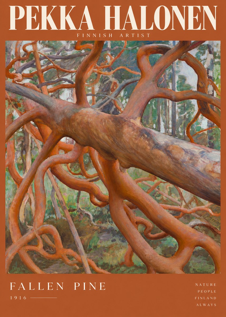 Pekka Halonen Fallen Pine No2 - Póster