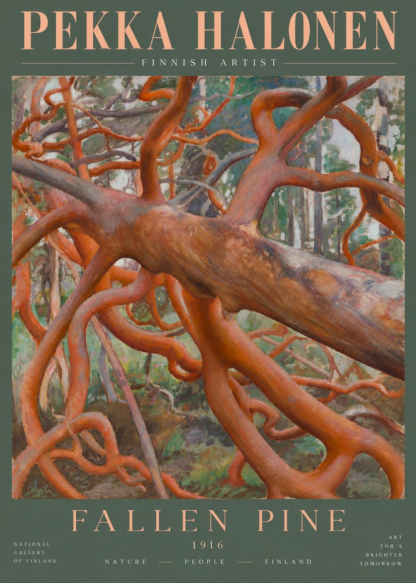 Pekka Halonen Fallen Pine No5 - Póster