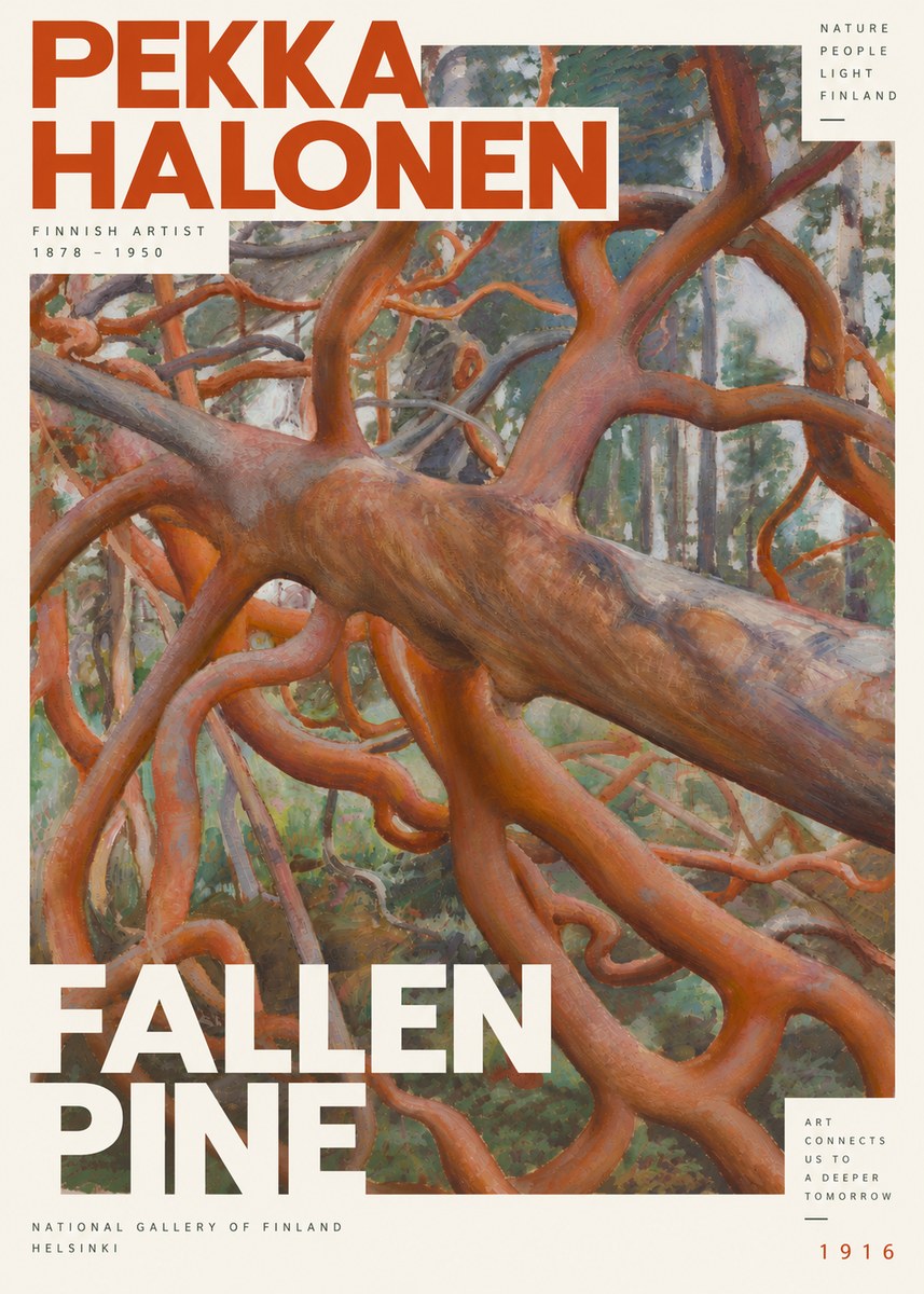 Pekka Halonen Fallen Pine No6 - Póster