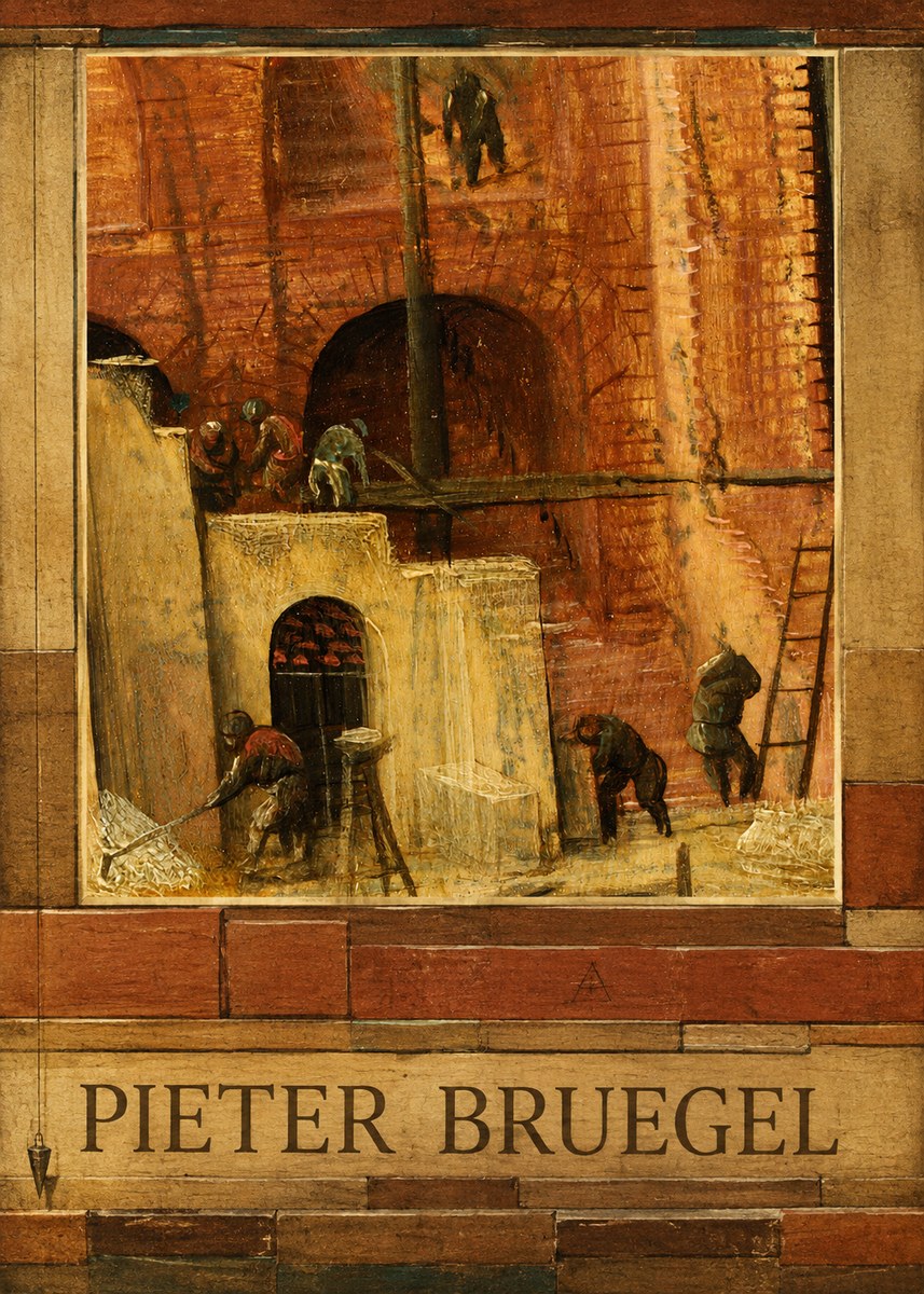 Pieter Bruegel The Tower of Babel XVI No4 - Póster
