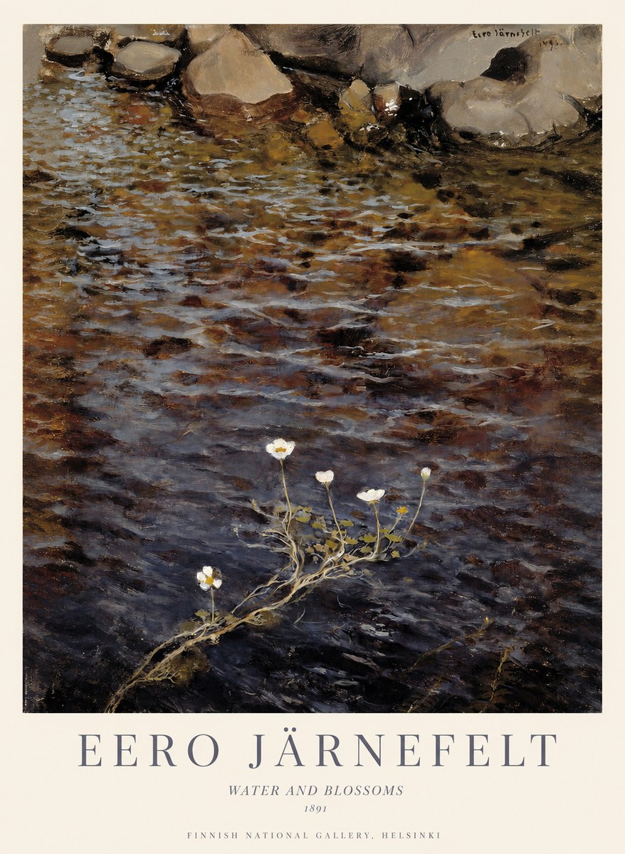 Eero Järnefelt Water and Blossoms No1 - Póster