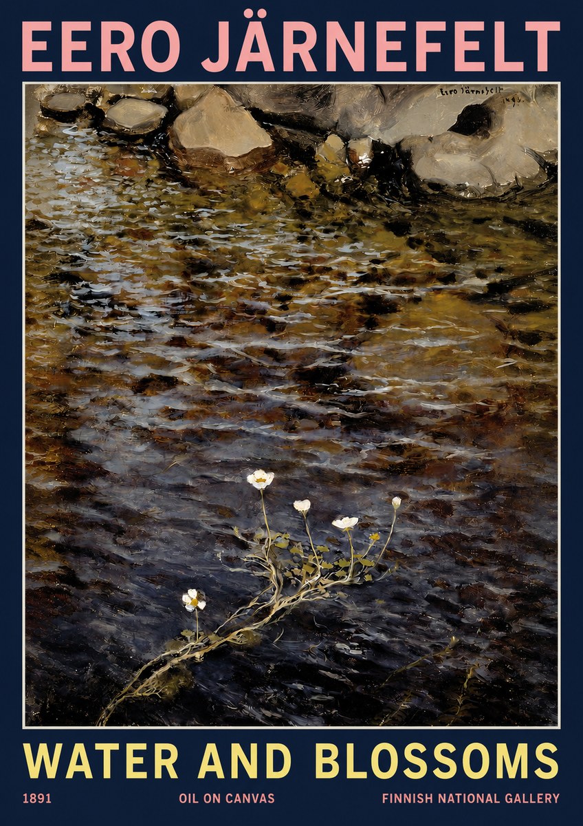 Eero Järnefelt Water and Blossoms No2 - Póster