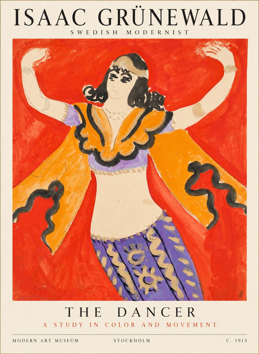 Isaac Grünewald The Dancer I No1 - Póster