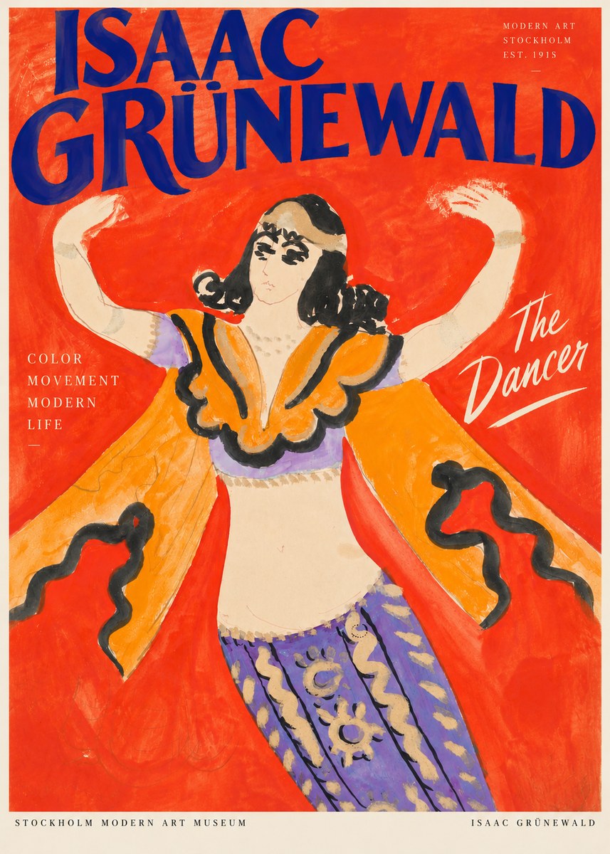 Isaac Grünewald The Dancer I No3 - Póster