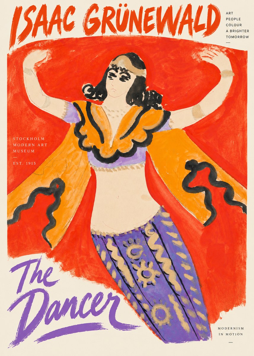 Isaac Grünewald The Dancer I No4 - Póster