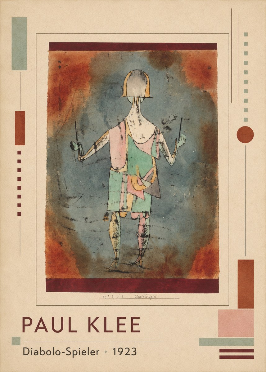 Paul Klee Diabolo-spieler No1 - Póster
