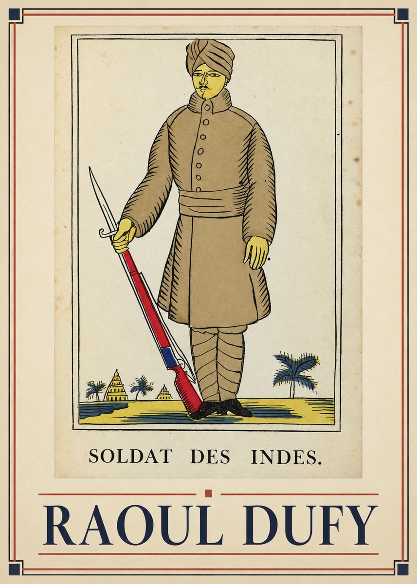 Raoul Dufy Soldat Des Indes. No1 - Póster