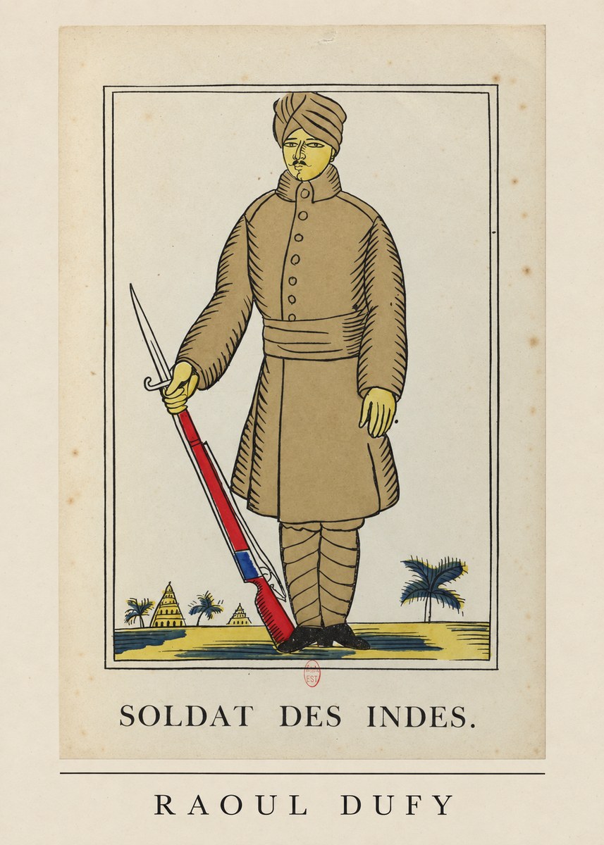Raoul Dufy Soldat Des Indes. No6 - Póster