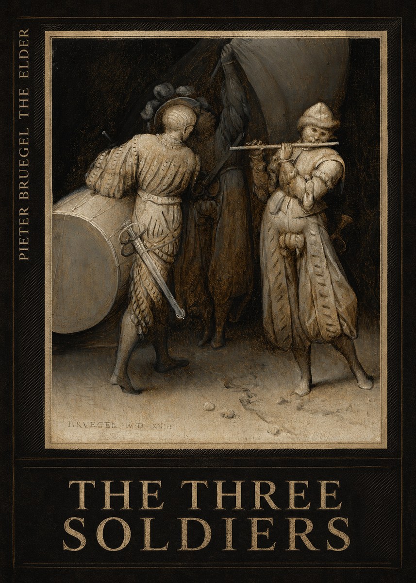 Pieter Bruegel The Three Soldiers No6 - Póster