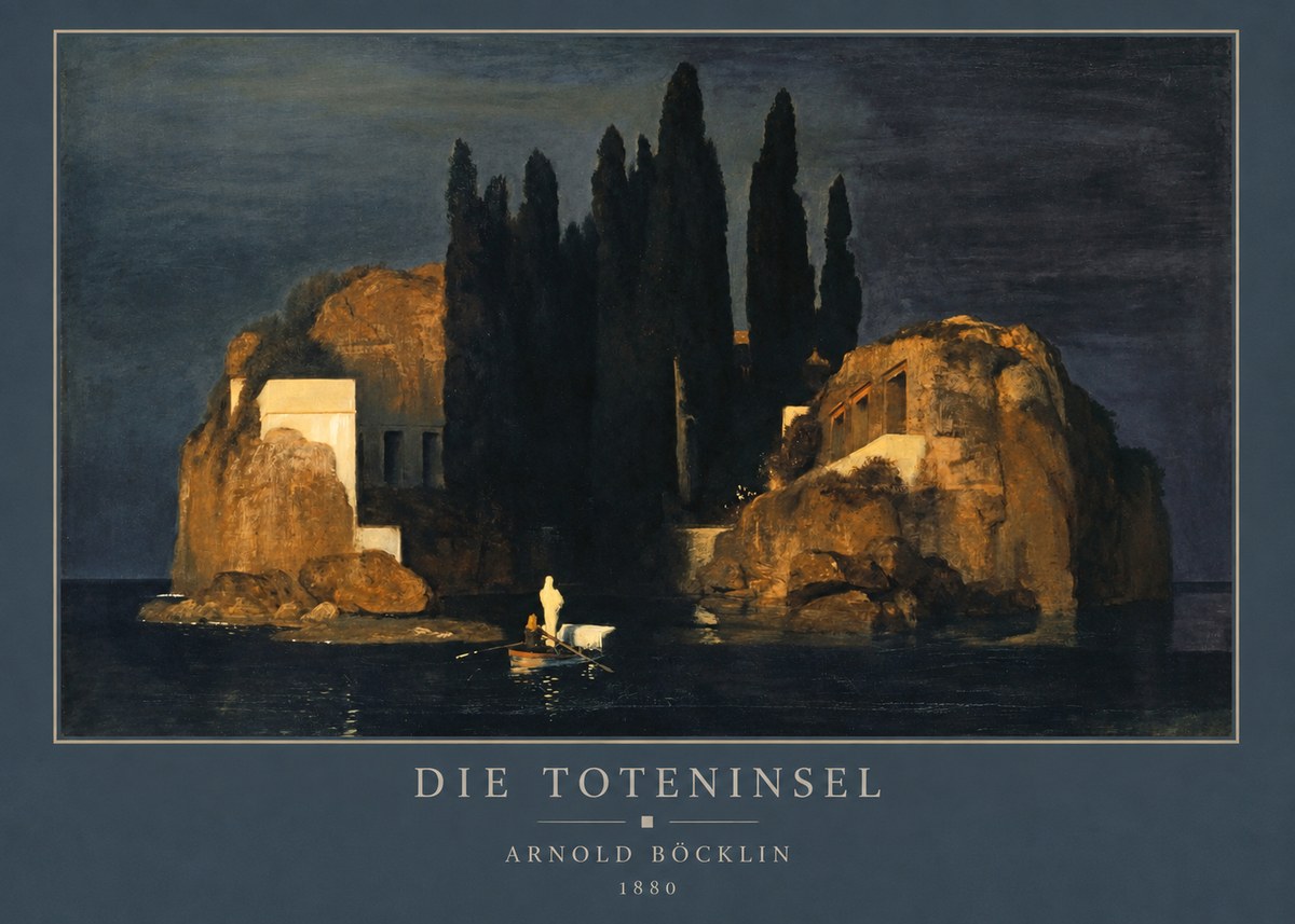 Arnold Böcklin Die Toteninsel VI No3 - Póster