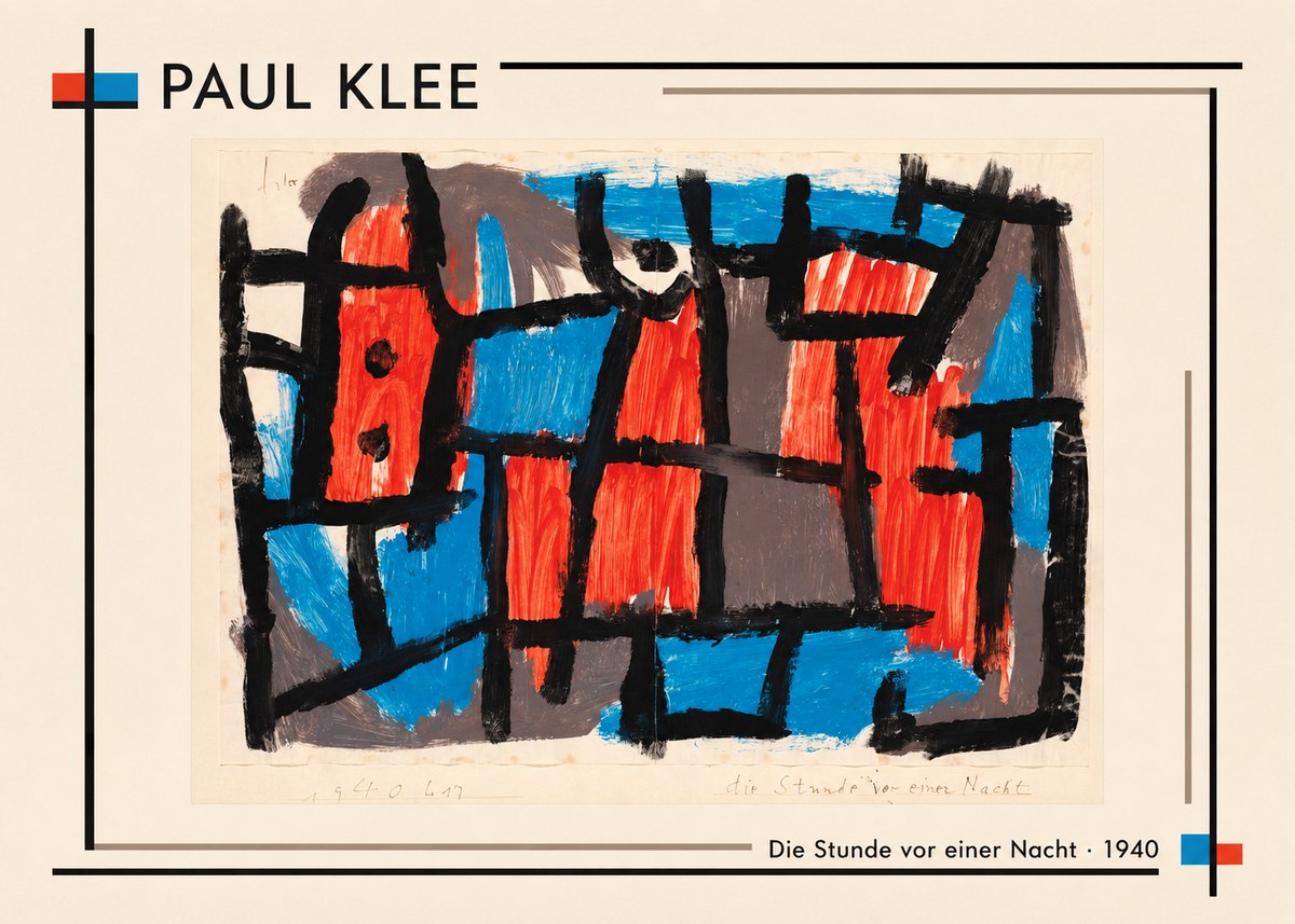 Paul Klee Die Stunde Vor Einer Nacht No2 - Póster