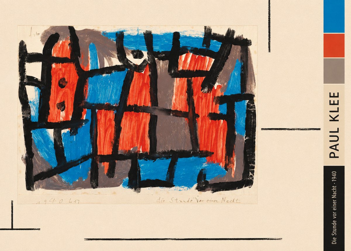 Paul Klee Die Stunde Vor Einer Nacht No3 - Póster
