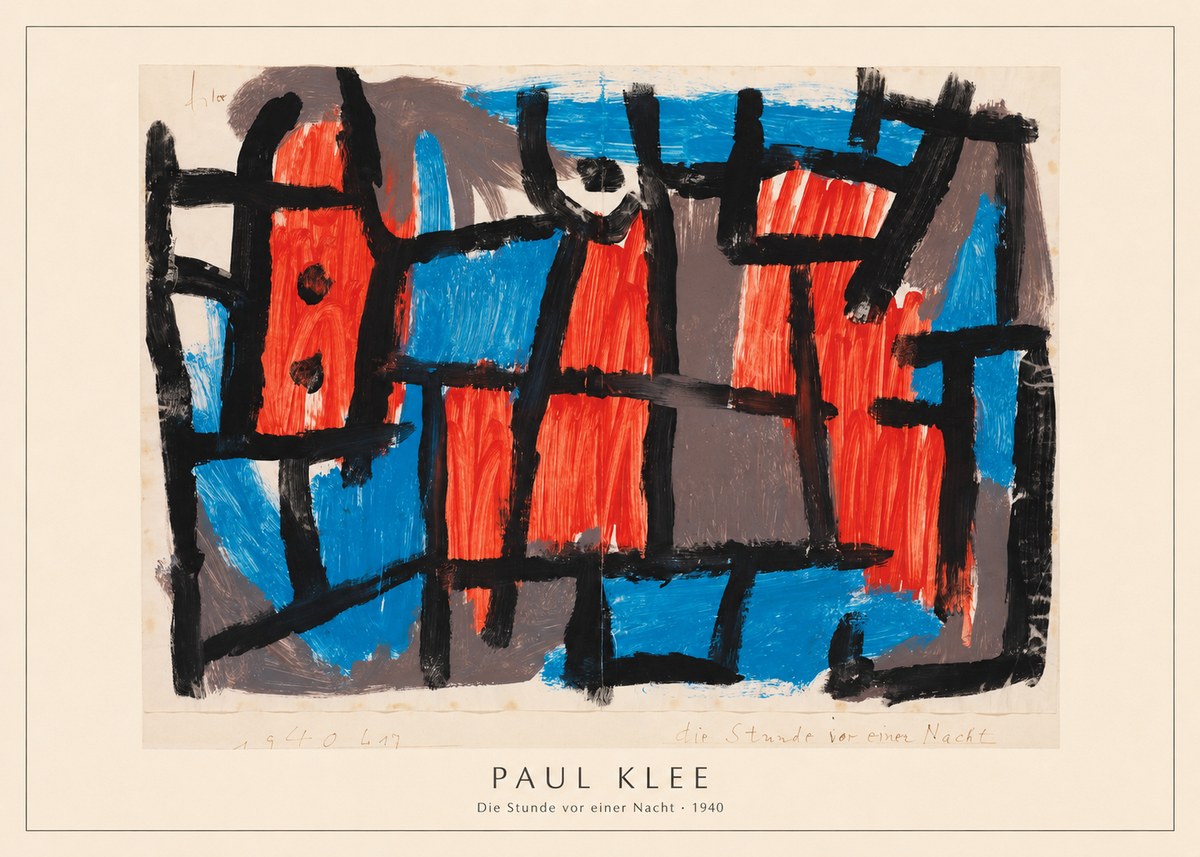 Paul Klee Die Stunde Vor Einer Nacht No4 - Póster