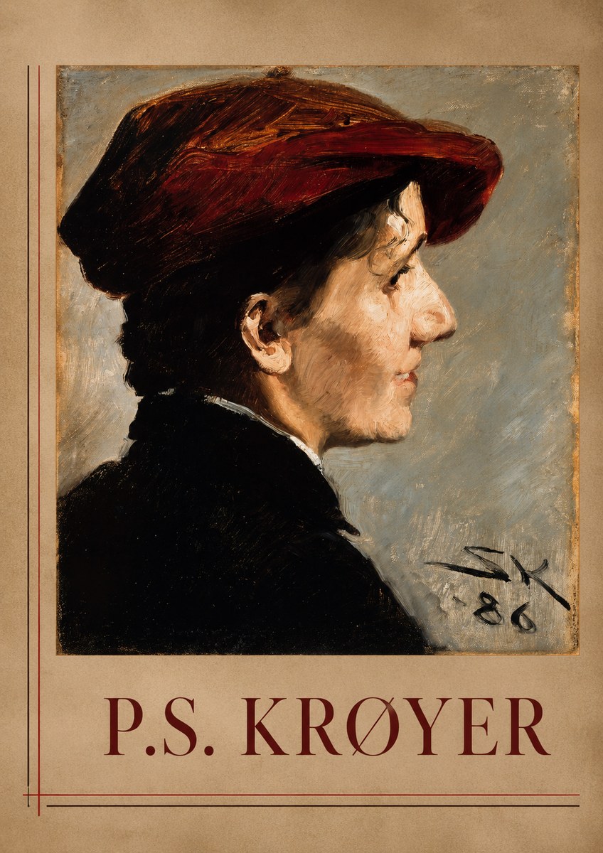 P.S. Krøyer Portrait of a Young Girl No1 - Póster