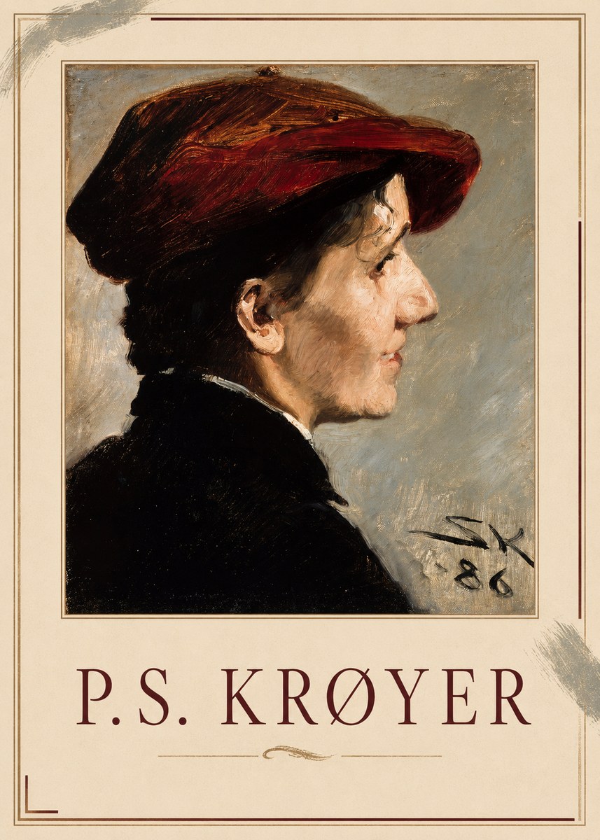 P.S. Krøyer Portrait of a Young Girl No2 - Póster