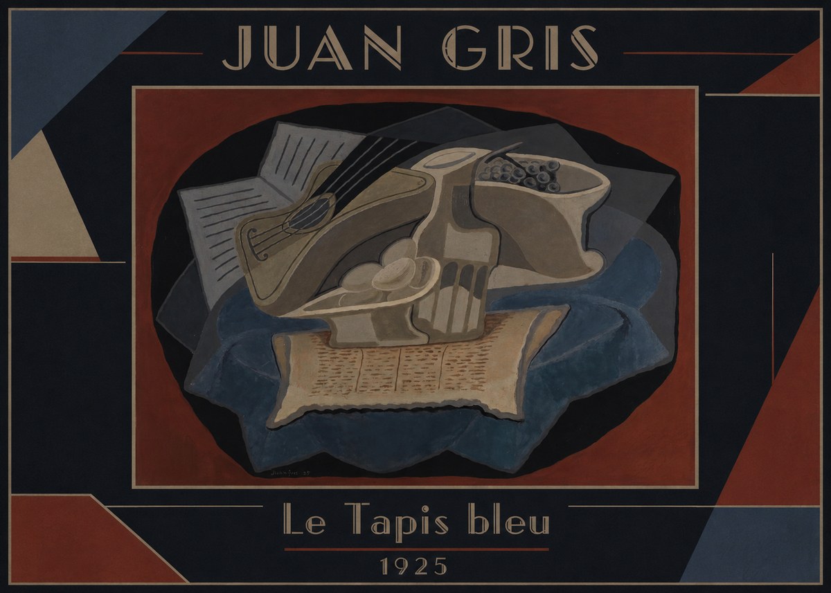 Juan Gris Le Tapis Bleu No2 - Póster