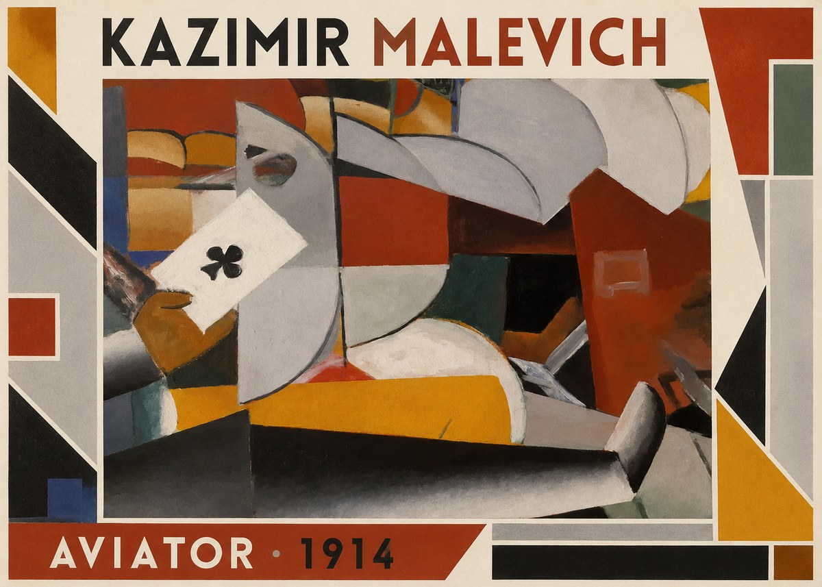 Kazimir Malevich Aviator No1 - Póster