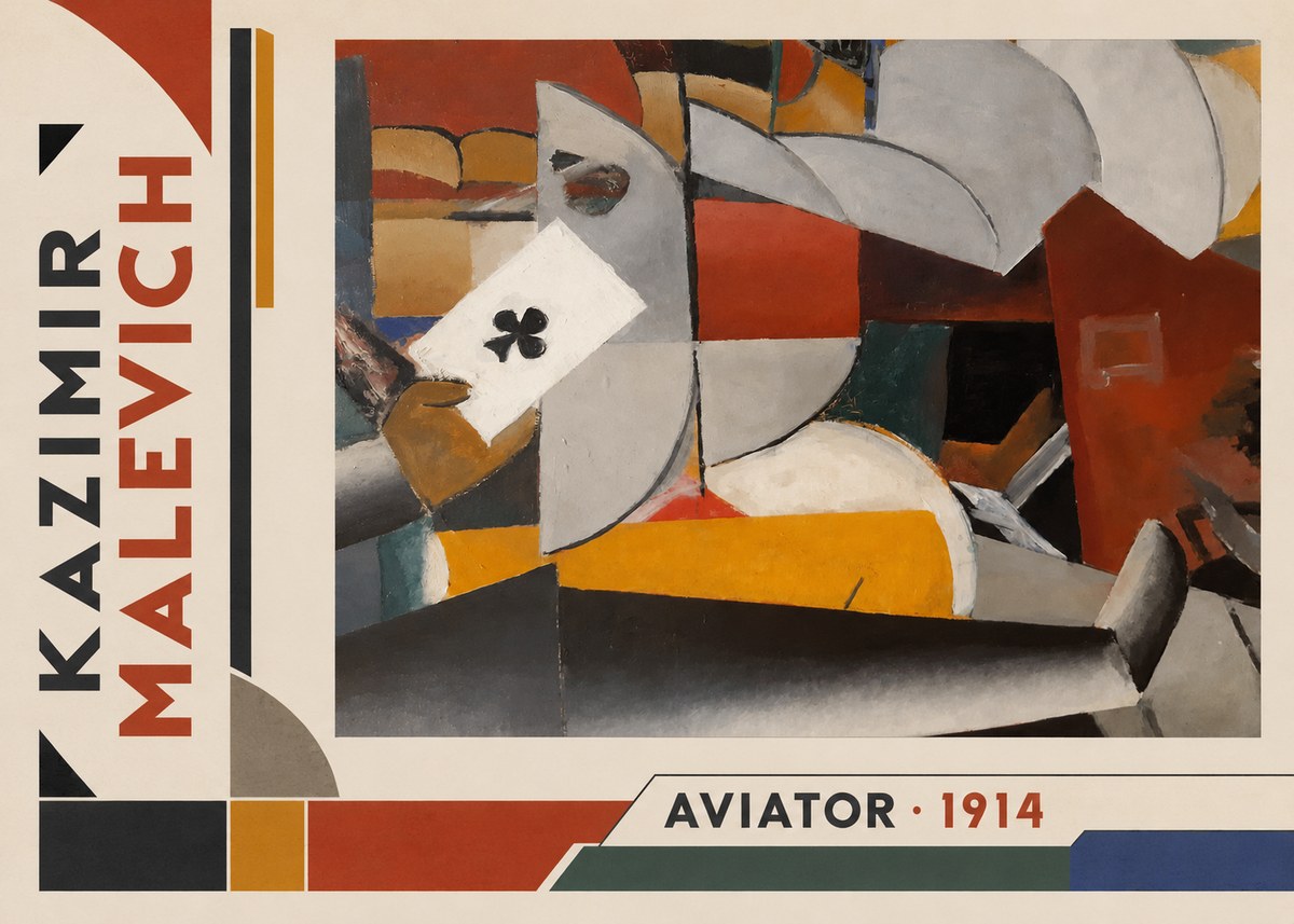 Kazimir Malevich Aviator No2 - Póster