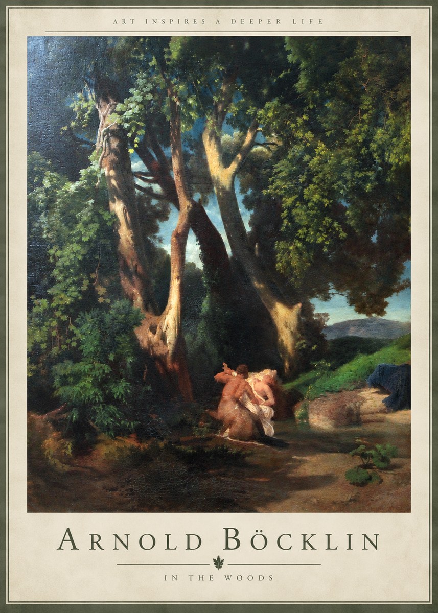 Arnold Böcklin In the Woods No5 - Póster