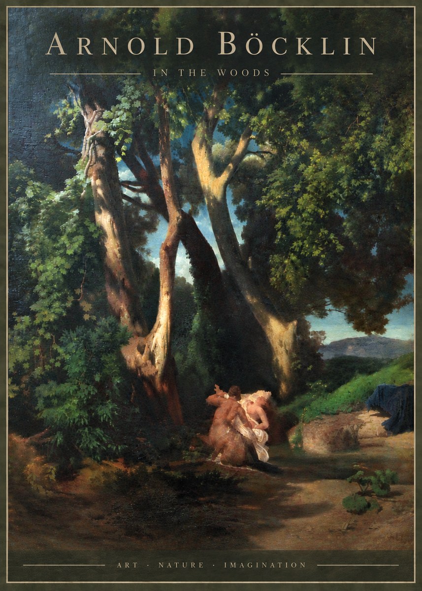 Arnold Böcklin In the Woods No6 - Póster