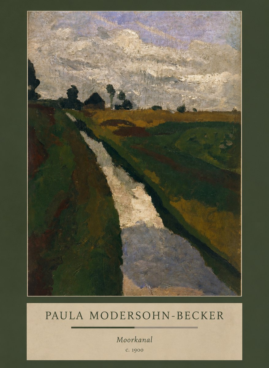 Paula Modersohn-Becker Moorkanal No3 - Póster