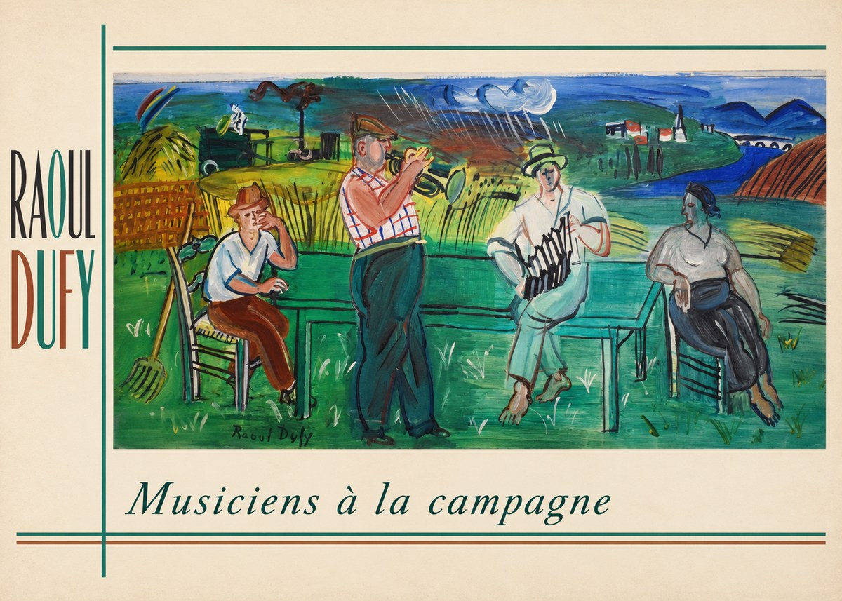 Raoul Dufy Musiciens À La Campagne No2 - Póster