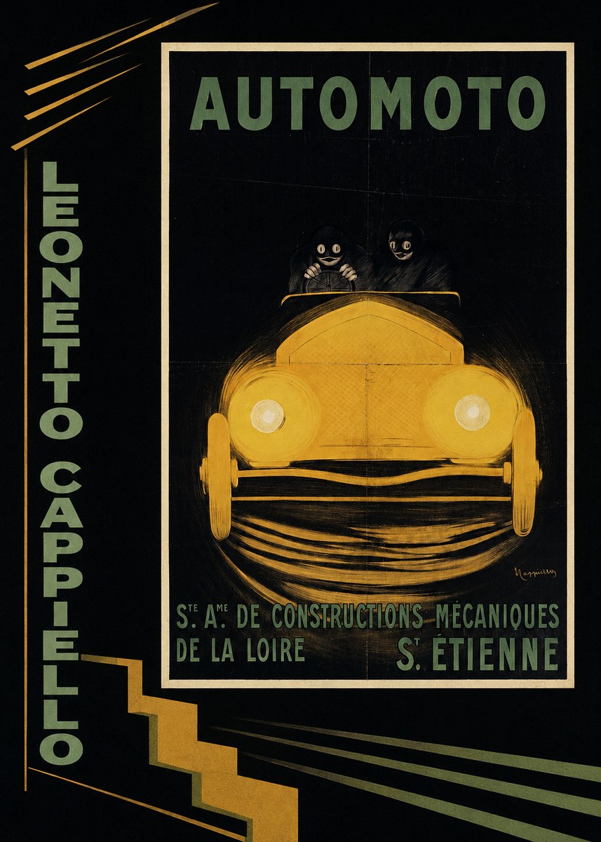 Leonetto Cappiello Automoto No2 - Póster