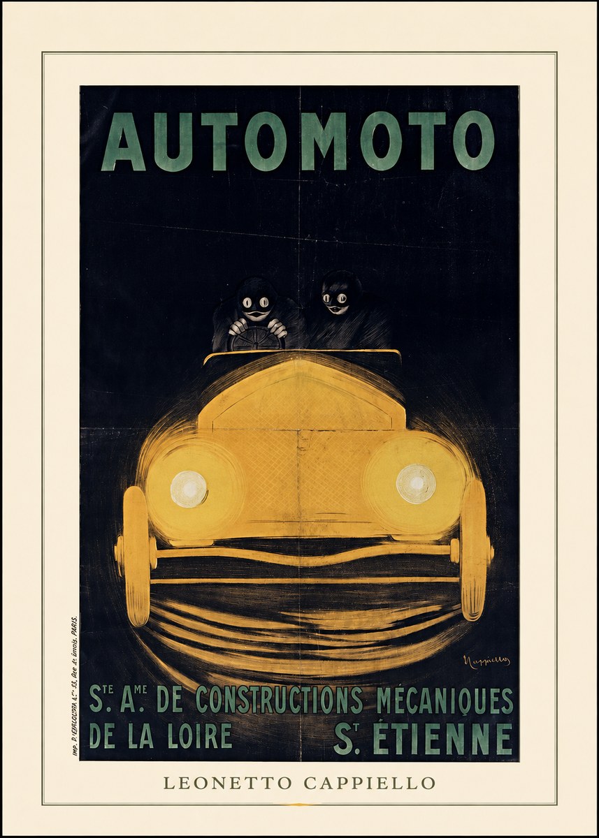 Leonetto Cappiello Automoto No4 - Póster