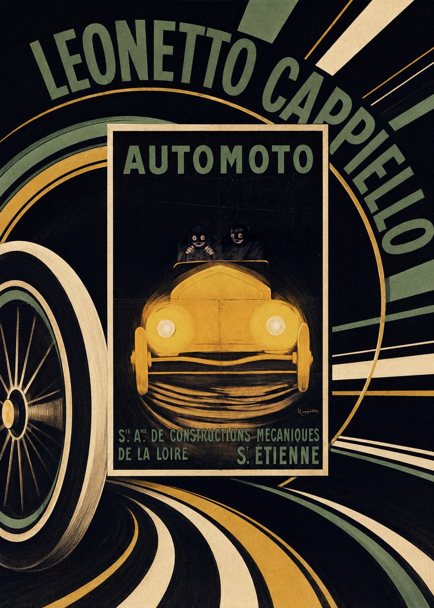 Leonetto Cappiello Automoto No5 - Póster