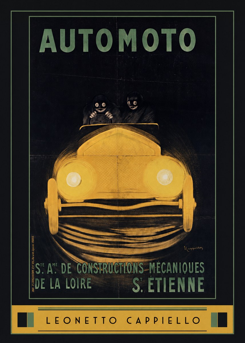 Leonetto Cappiello Automoto No6 - Póster