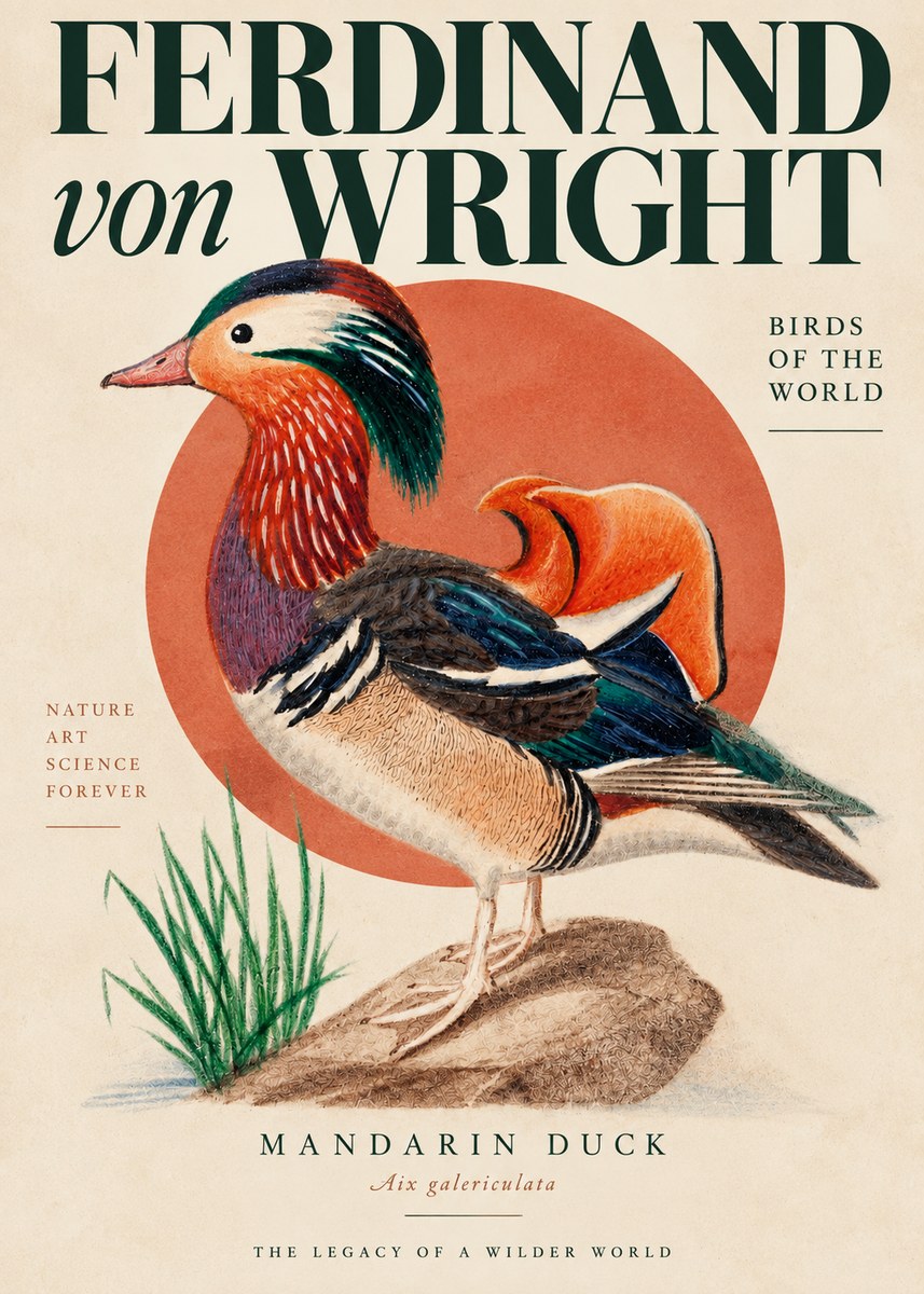 Ferdinand von Wright Mandarin Duck No4 - Póster
