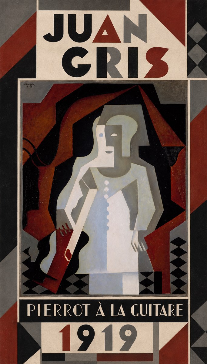 Juan Gris Pierrot À La Guitare No1 - Póster