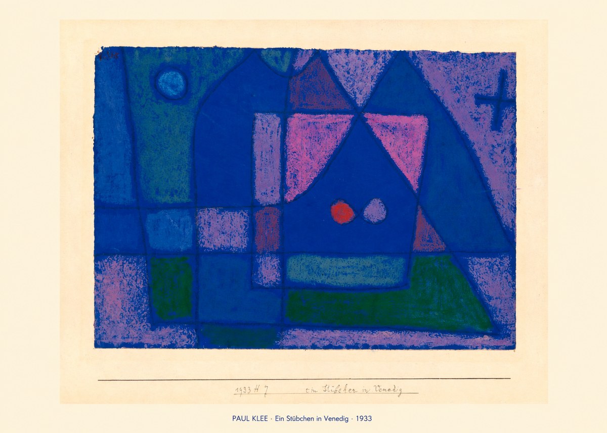 Paul Klee Ein Stübchen in Venedig No6 - Póster