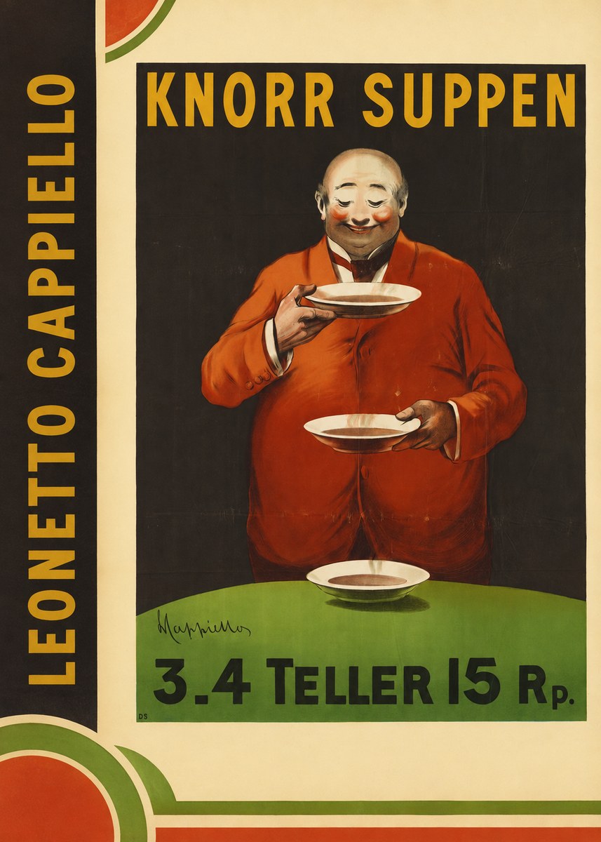 Leonetto Cappiello Knorr Suppen No2 - Póster