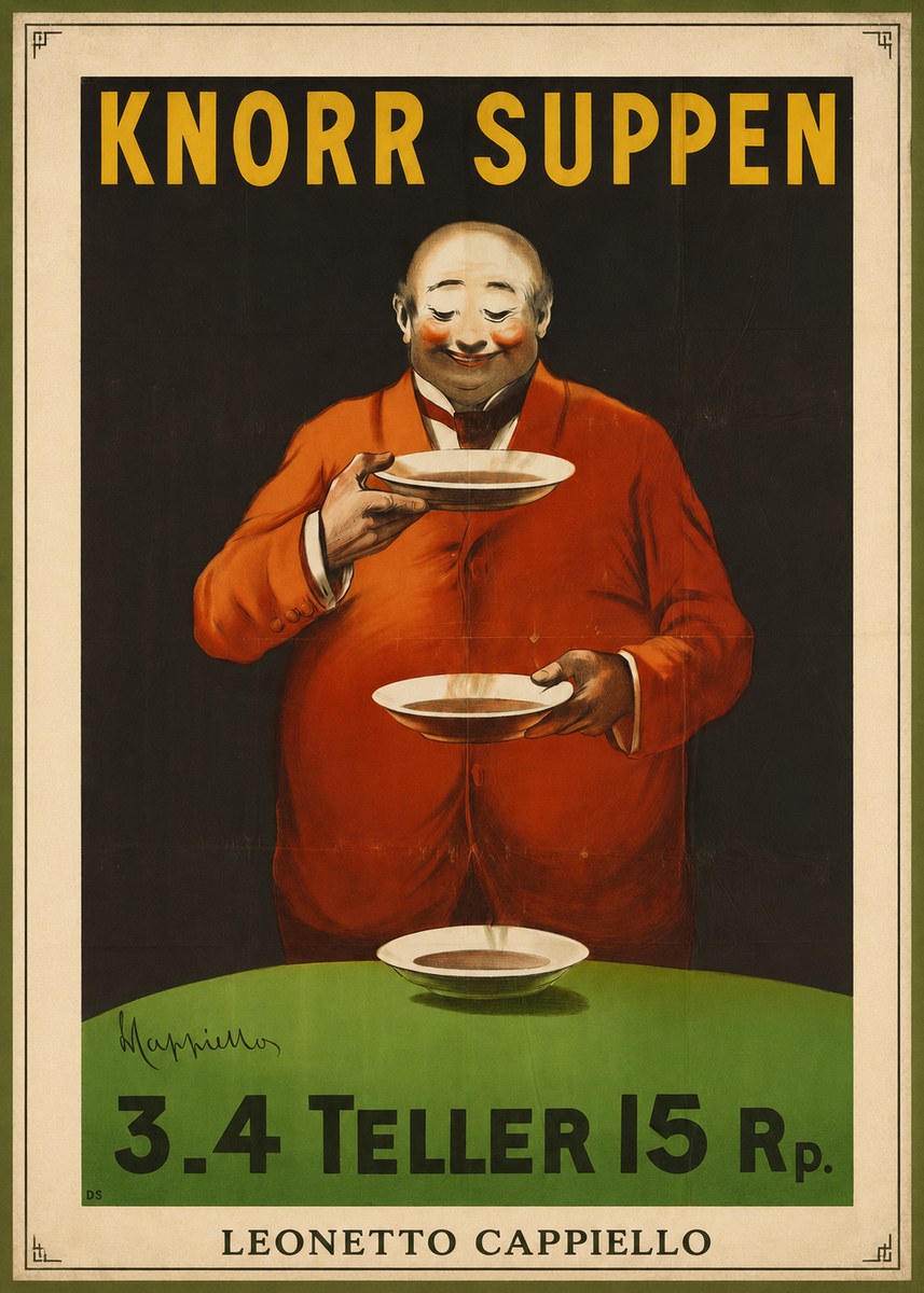 Leonetto Cappiello Knorr Suppen No3 - Póster