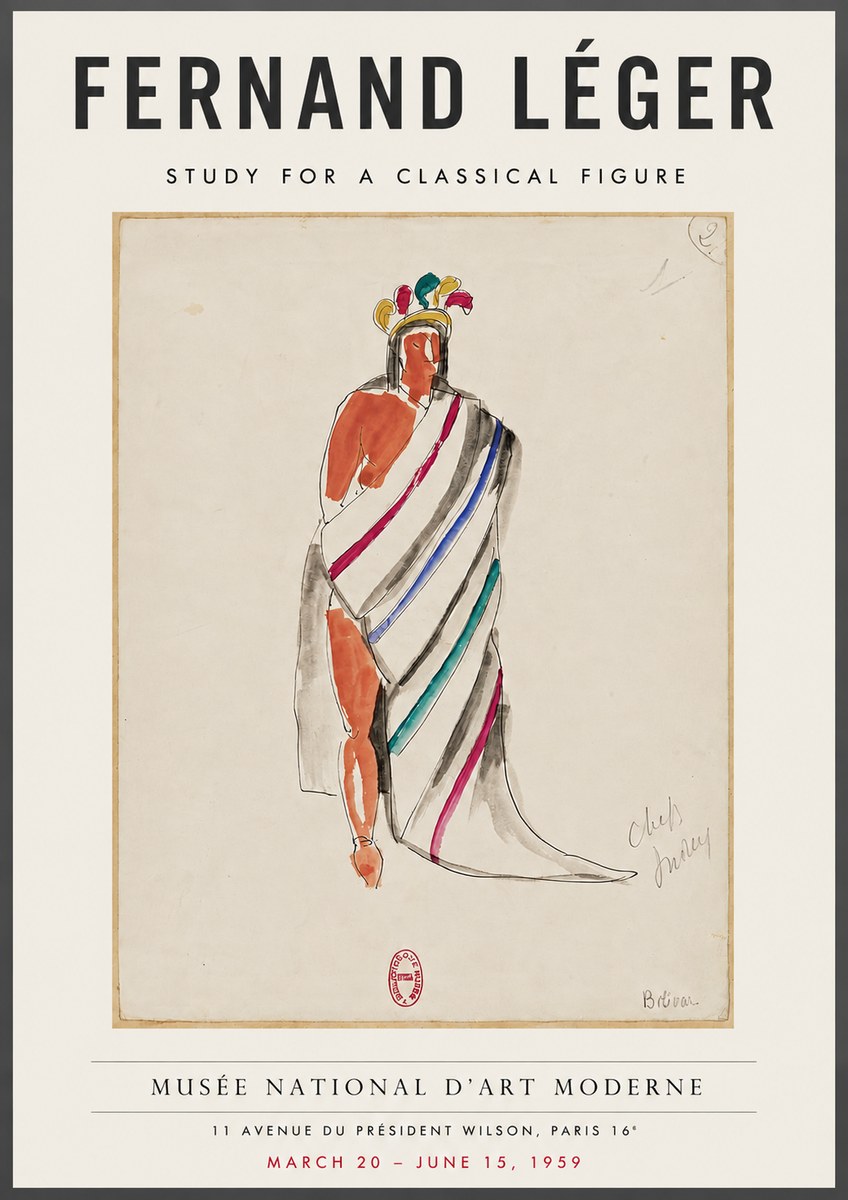 Fernand Léger Chefs Indiens No4 - Póster