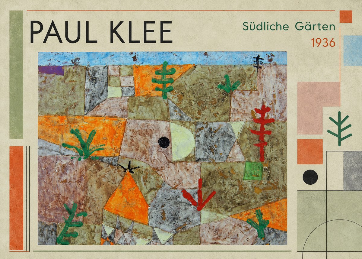 Paul Klee Südliche Gärten No1 - Póster
