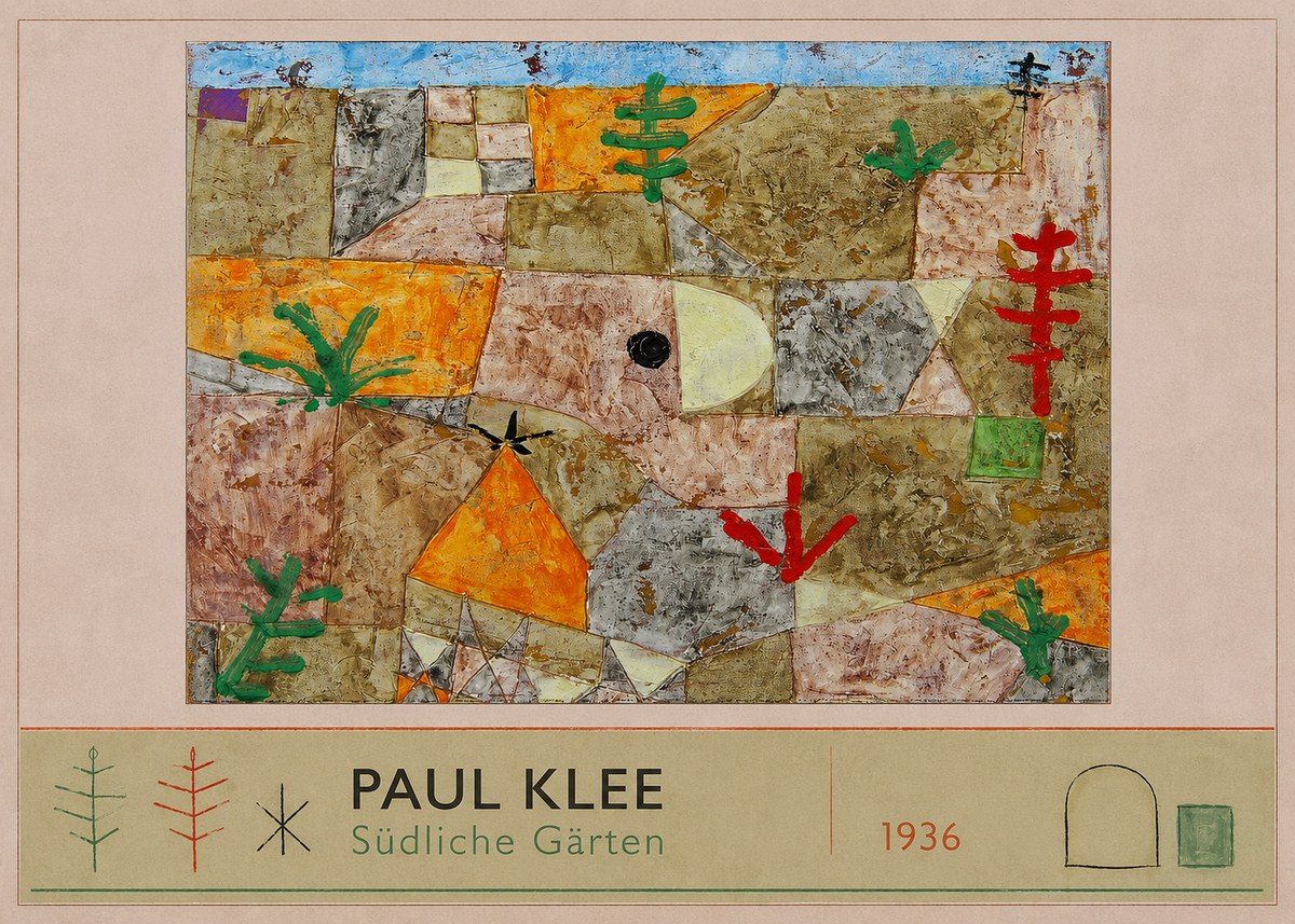 Paul Klee Südliche Gärten No2 - Póster