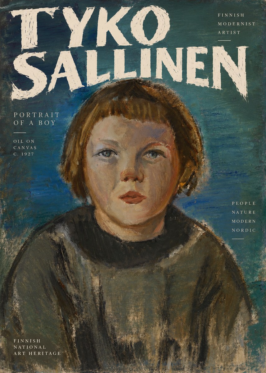 Tyko Sallinen Portrait of a Boy No2 - Póster