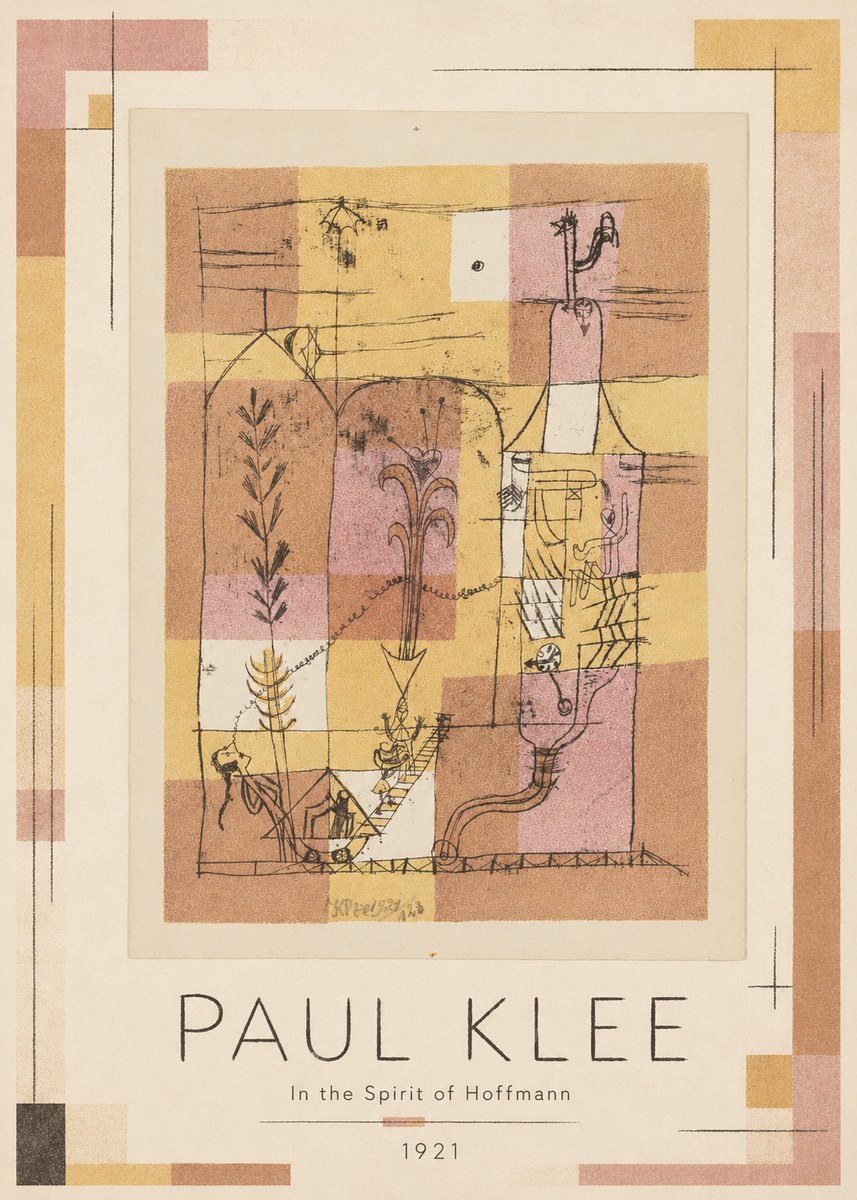Paul Klee In the Spirit of Hoffmann No1 - Póster