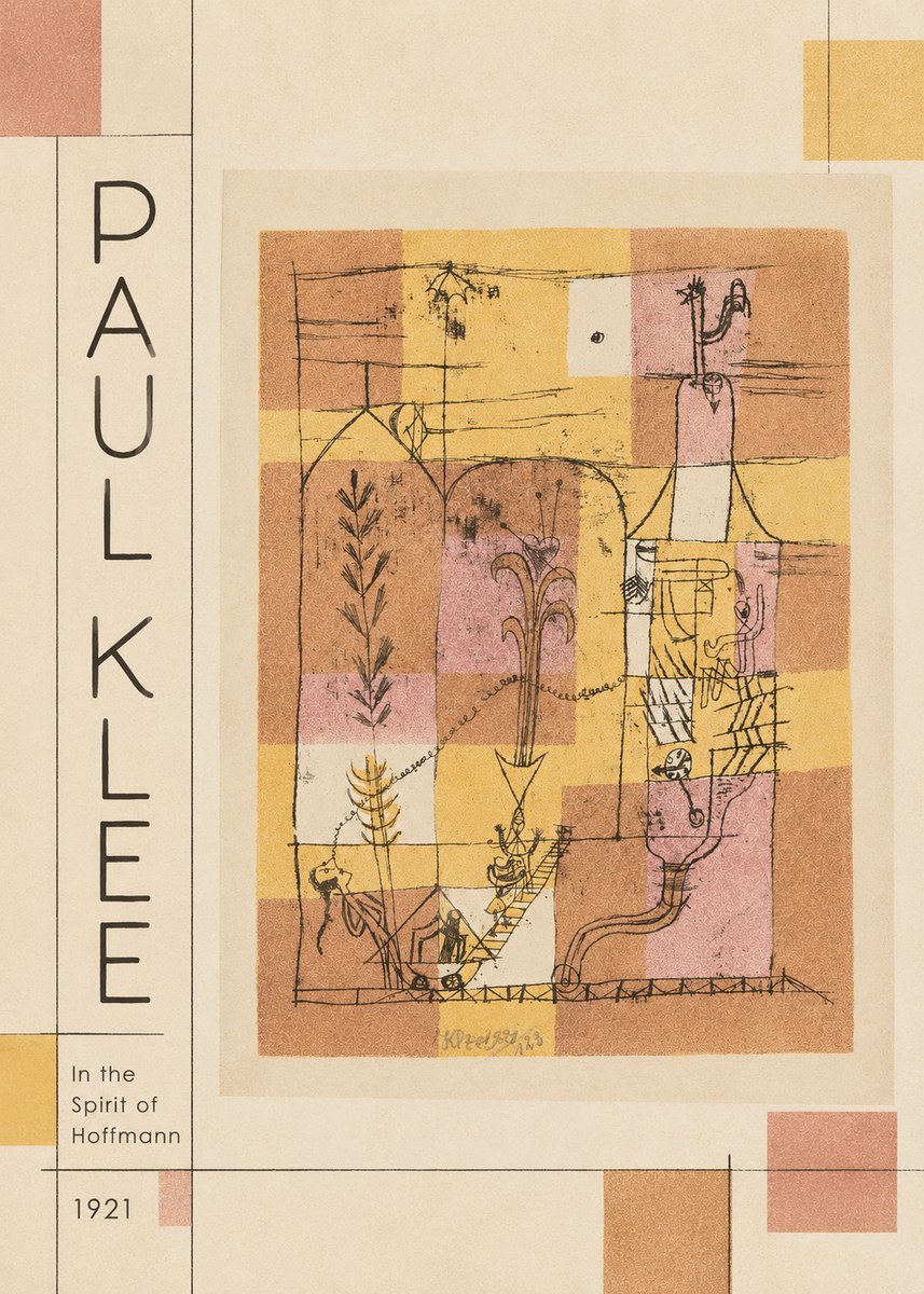 Paul Klee In the Spirit of Hoffmann No2 - Póster