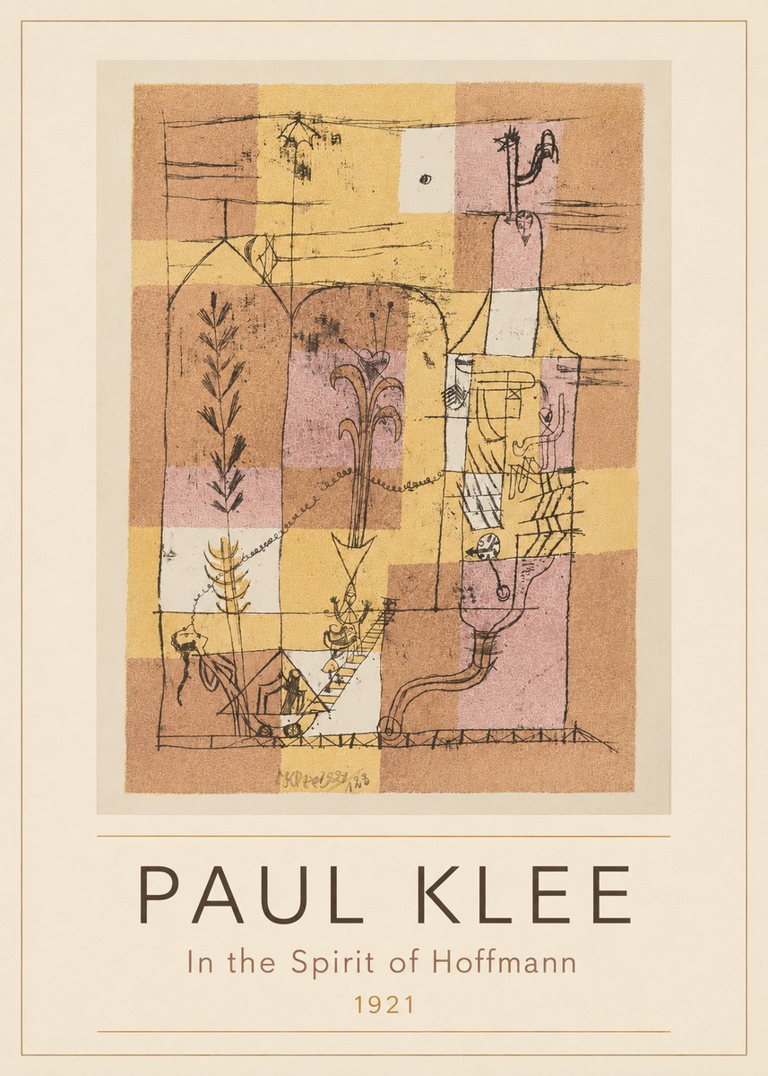 Paul Klee In the Spirit of Hoffmann No3 - Póster