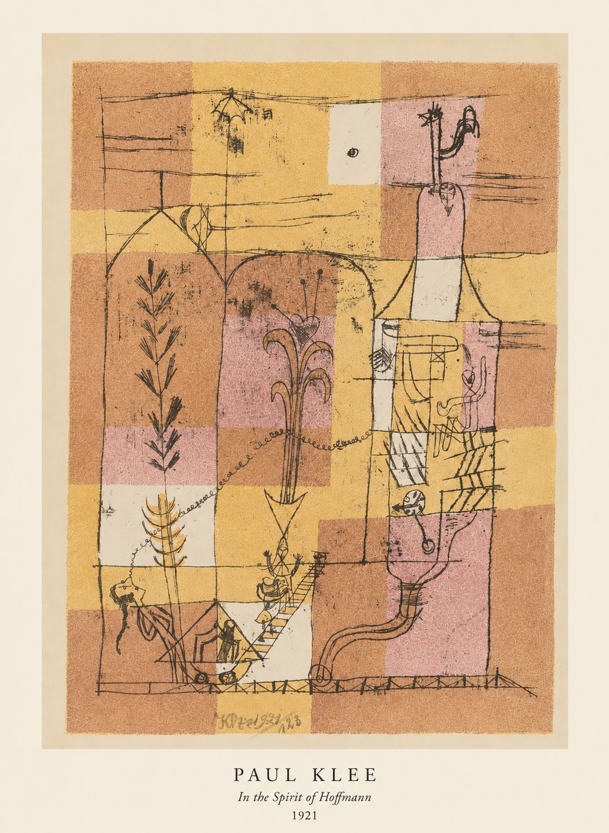 Paul Klee In the Spirit of Hoffmann No5 - Póster