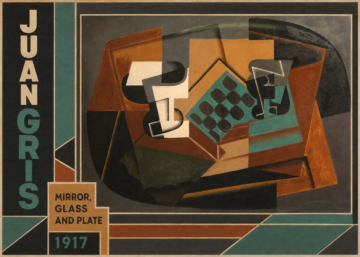 Juan Gris Mirror, Glass and Plate No4 - Póster
