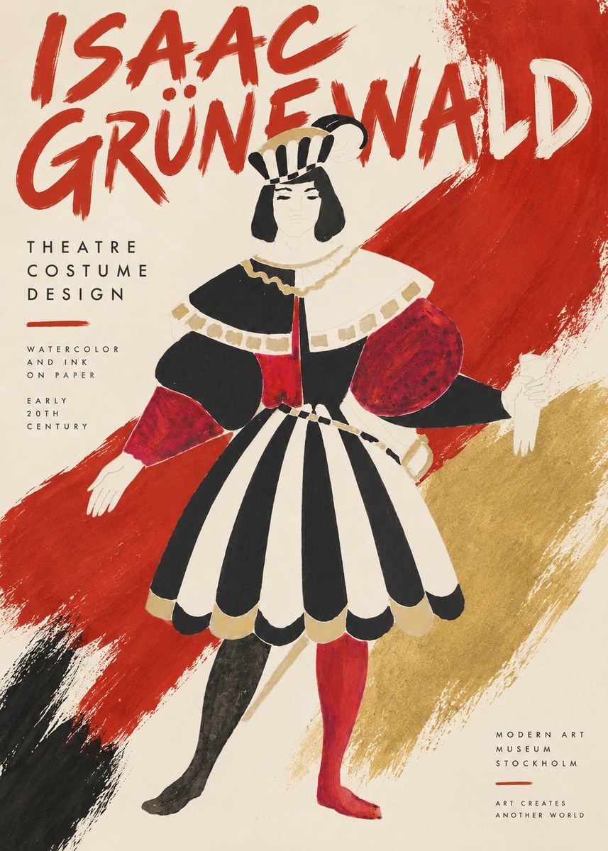 Isaac Grünewald Costume Design XI No3 - Póster