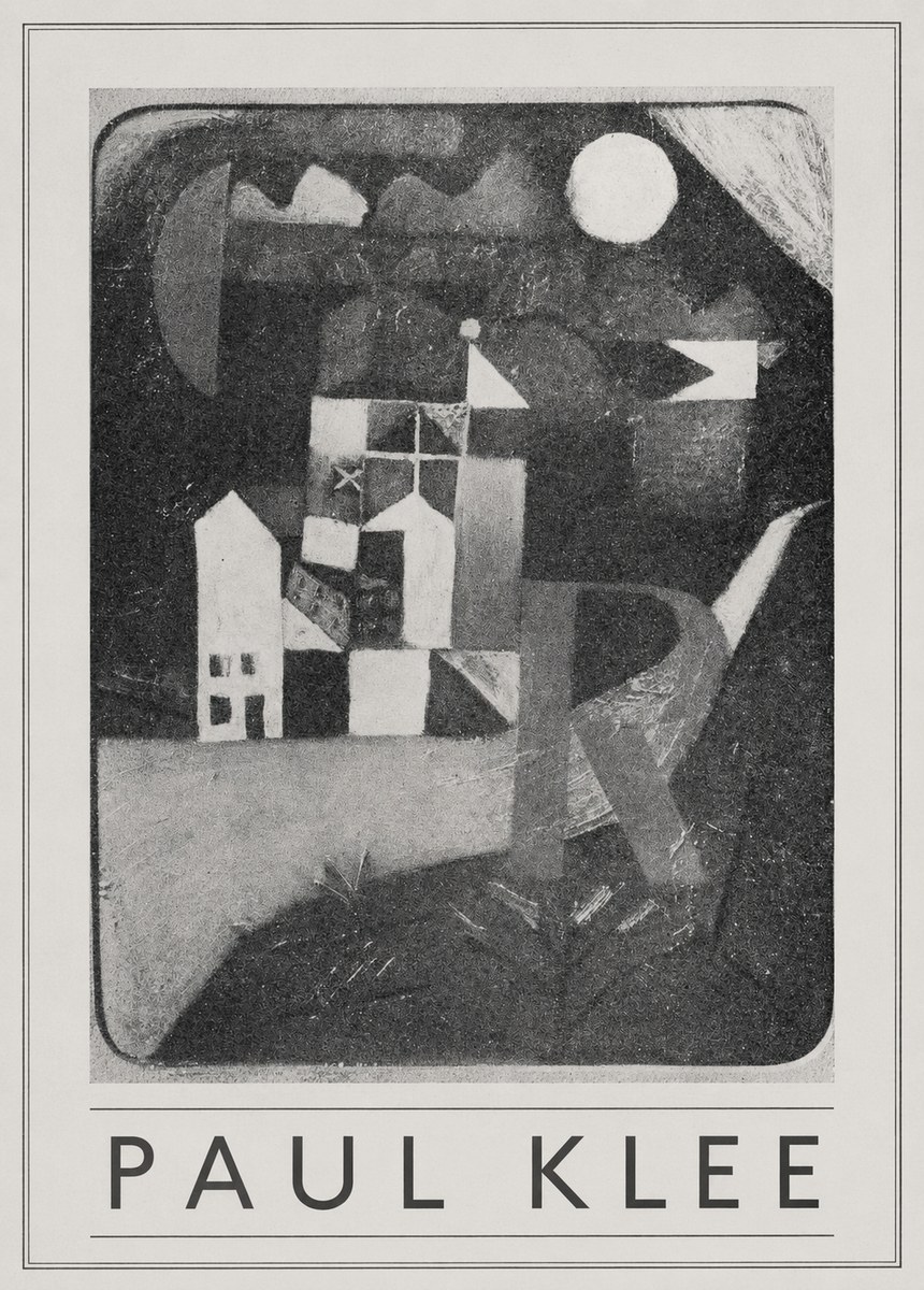 Paul Klee Village in the Mountains No5 - Póster