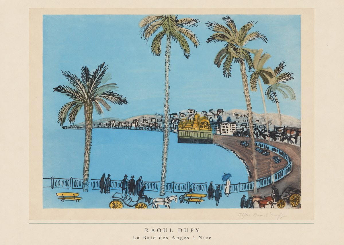 Raoul Dufy La Baie Des Anges À Nice No6 - Póster