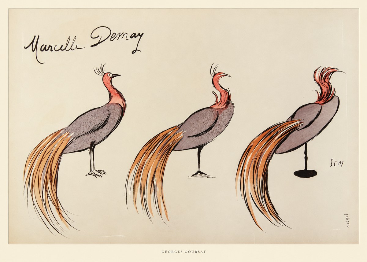 Georges Goursat Marcelle Demay No6 - Póster