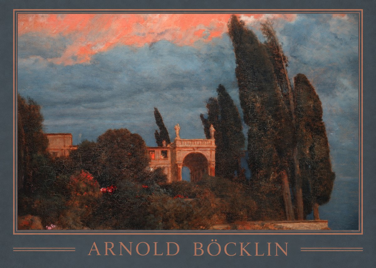 Arnold Böcklin Roman Villa No1 - Póster